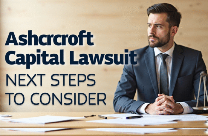 Ashcroft Capital Lawsuit: Next Steps to Consider